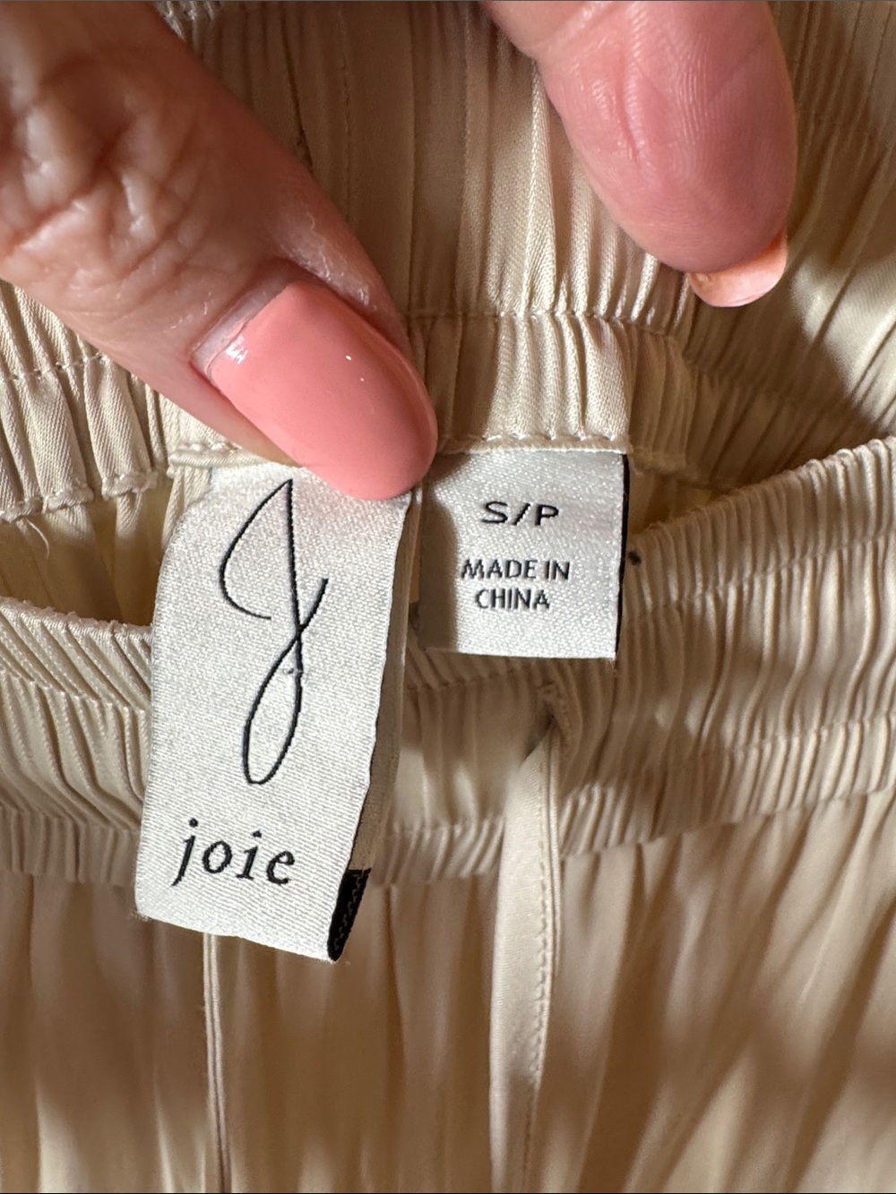 Joie Cream Tiered Drawstring Maxi Skirt Size Small Boho Cottagecore - Picture 4 of 7